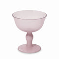 Pink Glass Coupe Glass