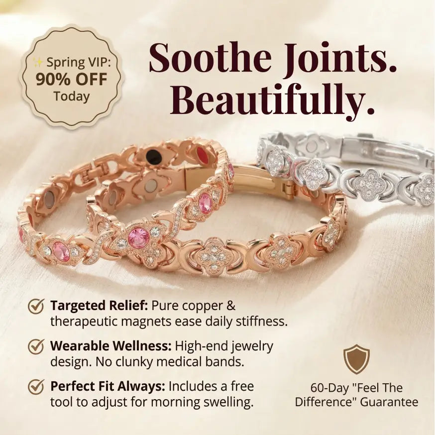 Soothe Stiff Joints: Elegant Copper Magnetic Bracelet -Last Day Sale-90% OFF🔥