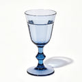 Vintage Blue Glass Goblet