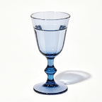 Vintage Blue Glass Goblet