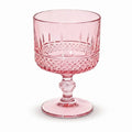 Vintage Pink Crystal Glass Goblet
