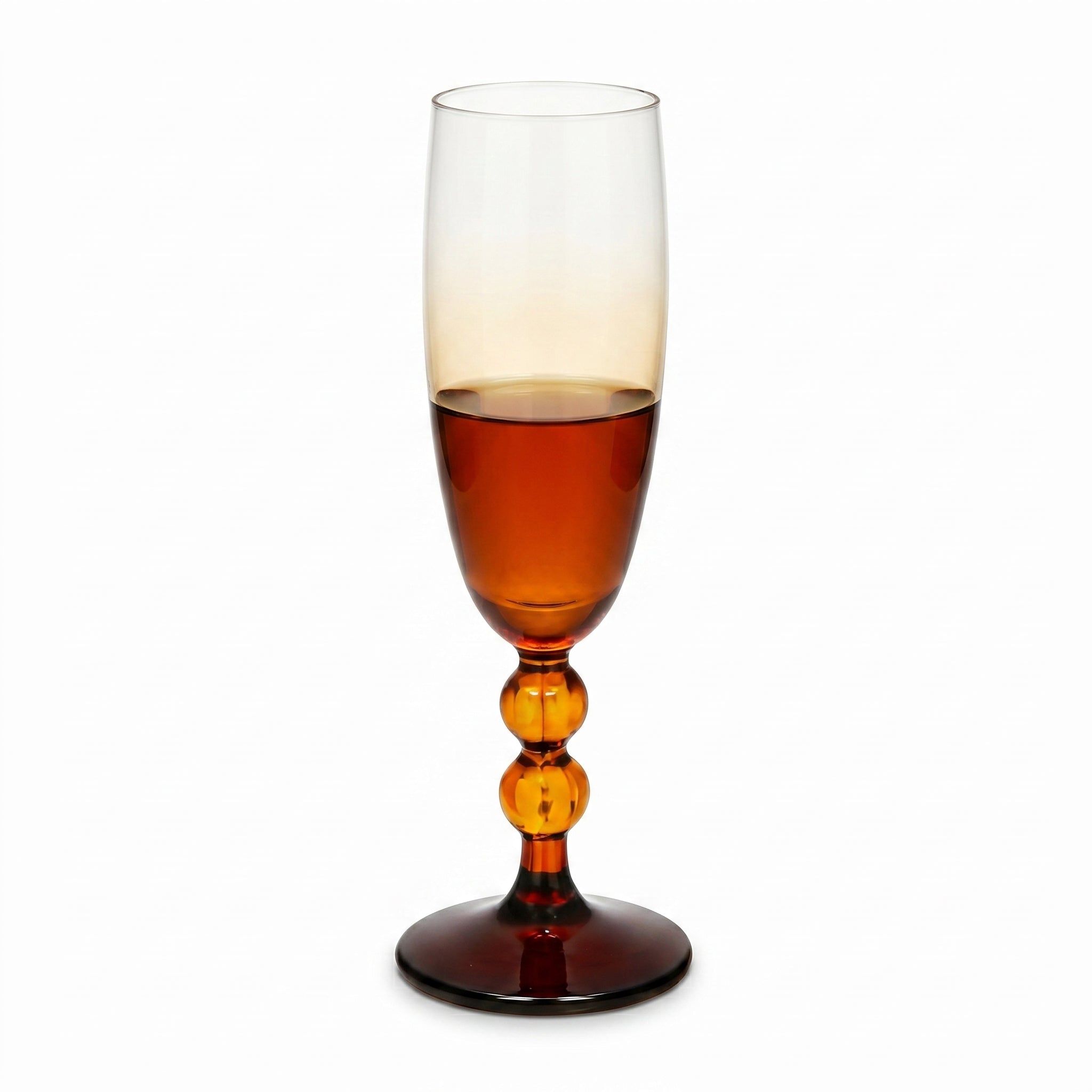 Amber Gradient Champagne Glass