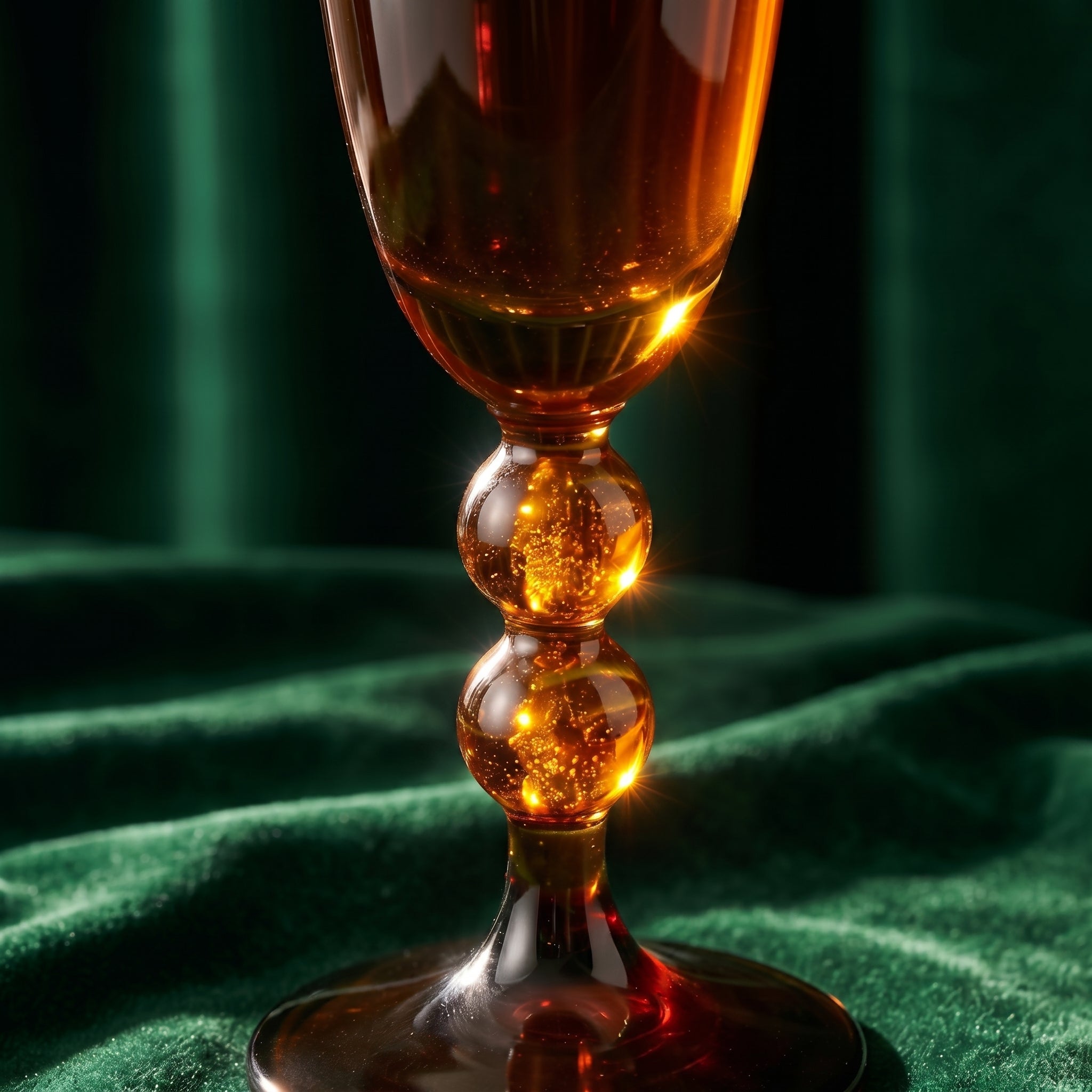 Amber Gradient Champagne Glass