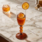 Amber Gradient Champagne Glass